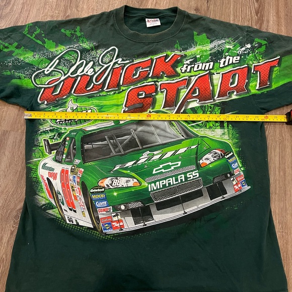NASCAR Green Racing Tee AOP Dale Jr - Picture 5 of 8